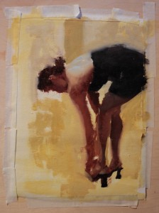 Matt Abraxas Rebecca Abraxas SmithKlein Gallery Painting of Woman