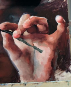 how to paint hands with edges